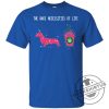 The Bare Necessities Of Life Dachshund Beverage Funny Gift Lover Dog Tee Shirt geekshirtus.com 2