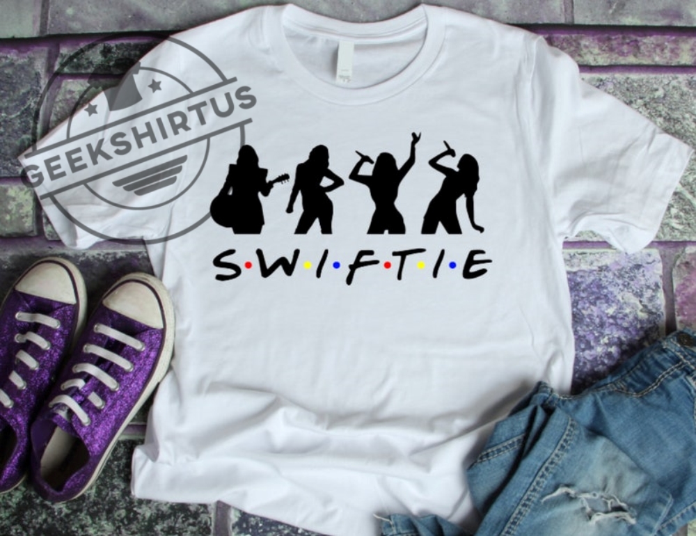 Swiftie Friends Graphic White T Shirt Kids Adults Gift Music Taylor Concert Shirt For Her Gift Daughter Birthday Present Graphic Teenager