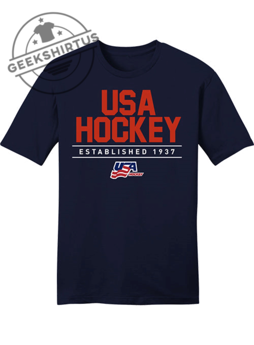 Usa Hockey Stacked Established Tshirt