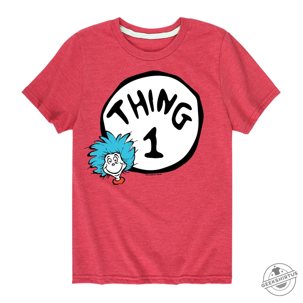 Dr. Seuss  Thing One  Toddler And Youth Short Sleeve Graphic Tshirt