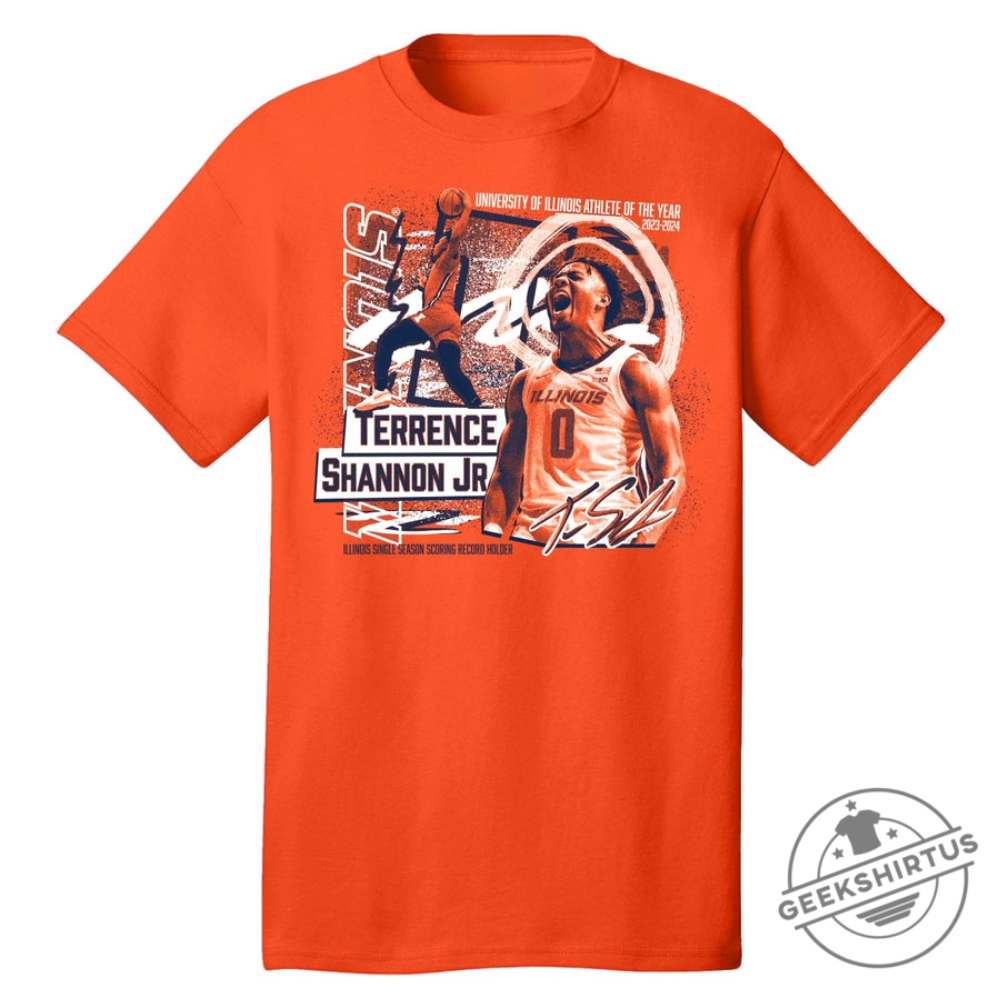 Terrence Shannon Jr. Illinois Basketball Tshirt