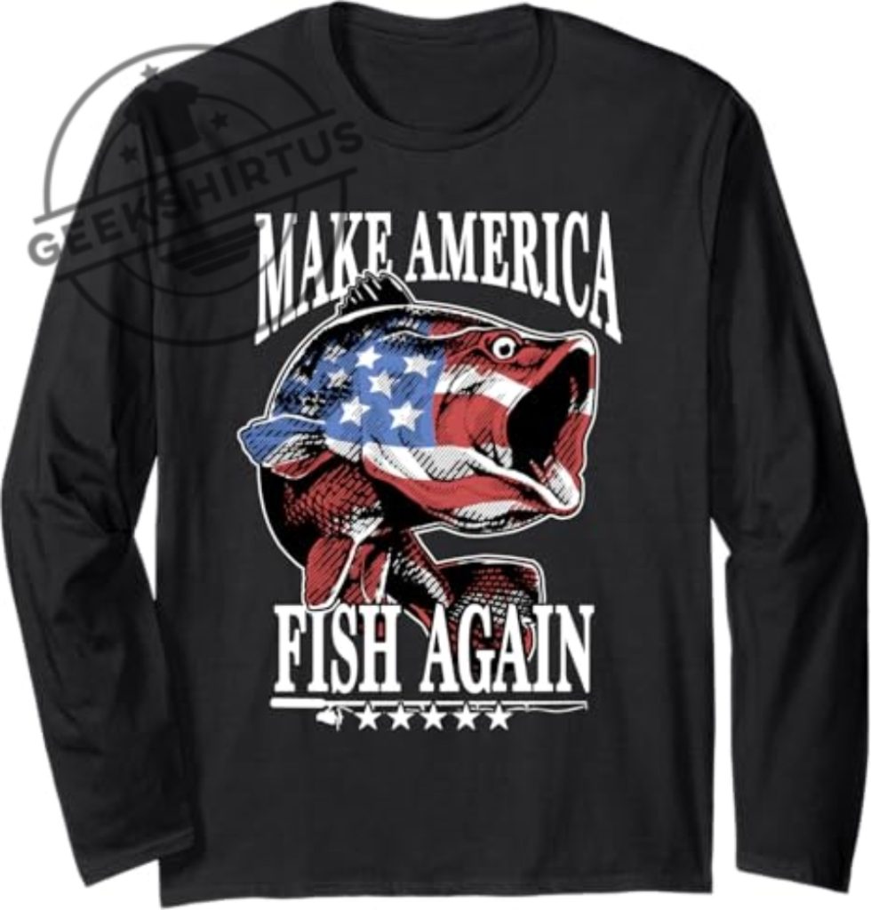 4Th Of July Fishing Make America Fish Again Usa Fisherman geekshirtus 1