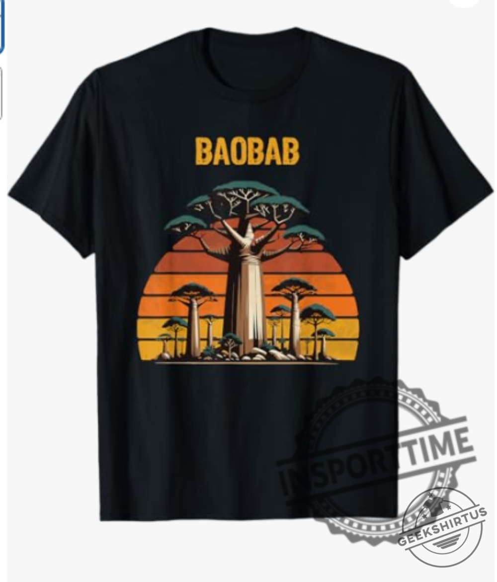 African Baobab Tree Madagascar Tree Of Life Tshirt