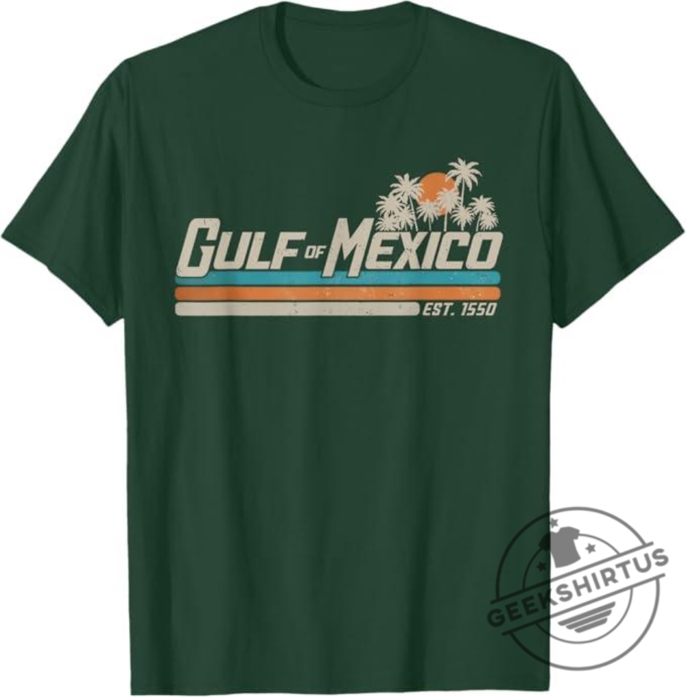 Gulf Of Mexico Tshirt  Vintage Coastal Vibes Soft Cotton Unisex Tee