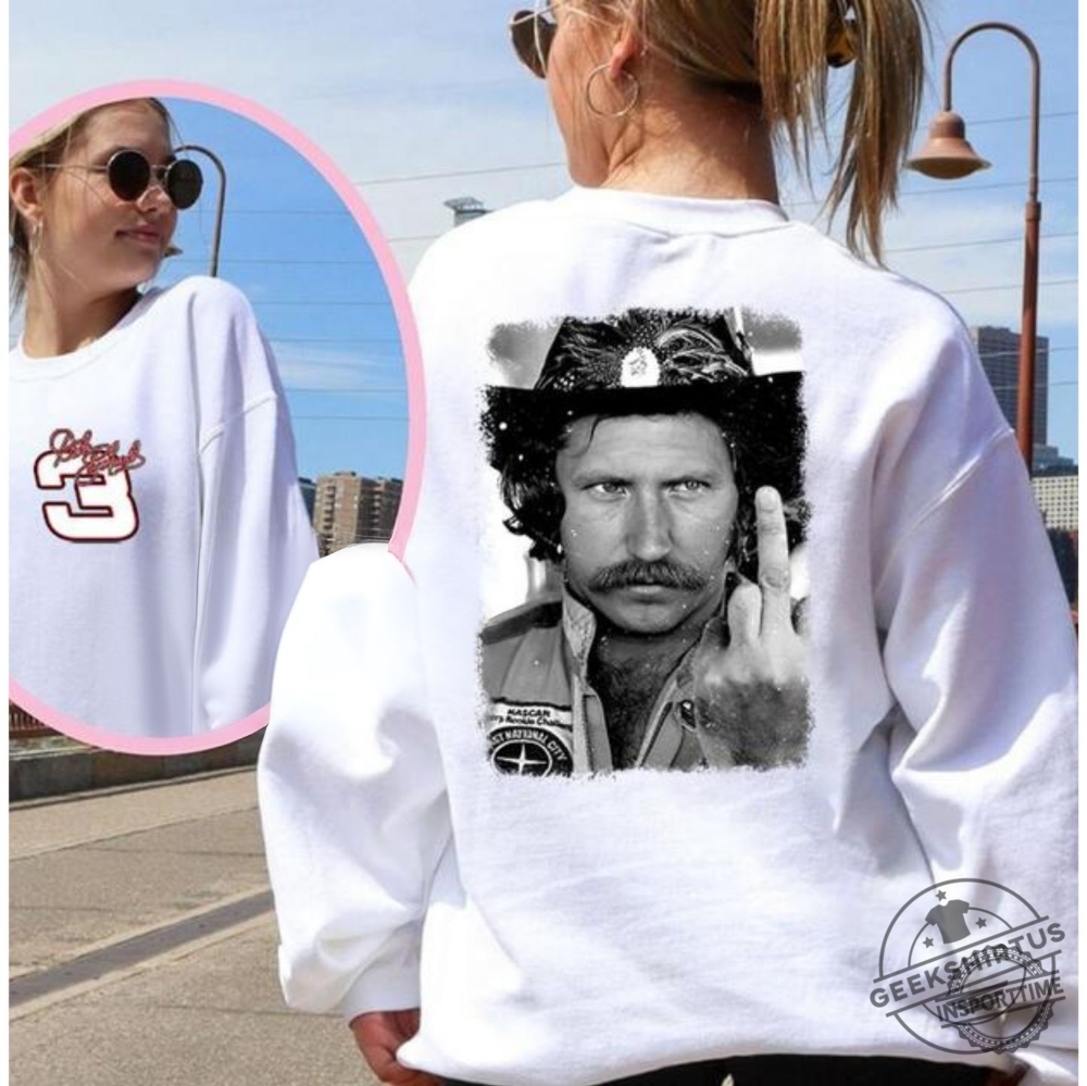 Dale Earnhardt Finger V2 2Sided Sweatshirt  Vintage Racing Legend Crewneck