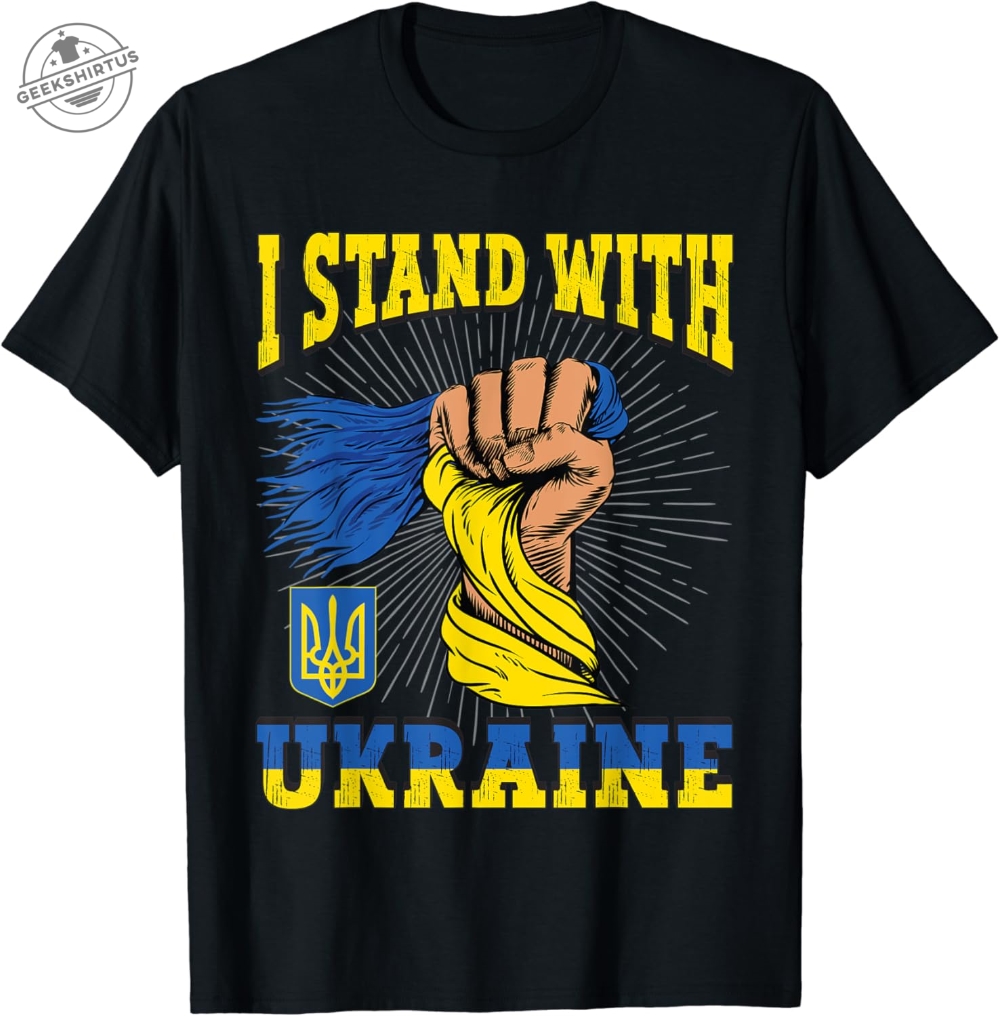 I Stand With Ukraine Tshirt  Wear Your Support Proudly