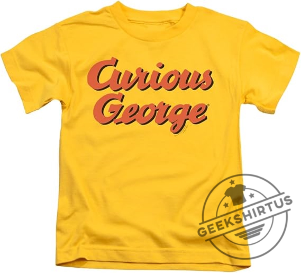 Curious George Logo Unisex Youth Juvenile Tshirt