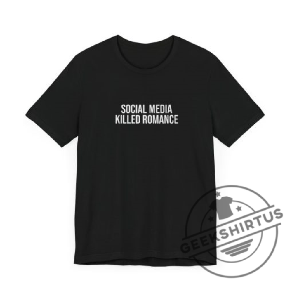 Social Media Killed Romance Unisex Heavy Cotton Tee