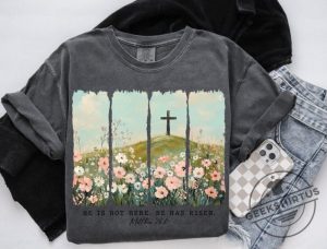 He Is Risen Png Wildflower Png Spring Easter Sublimation Designs Brushstroke Png Aesthetic Boho Dtf Transfers Easter Christian Jesus geekshirtus 1