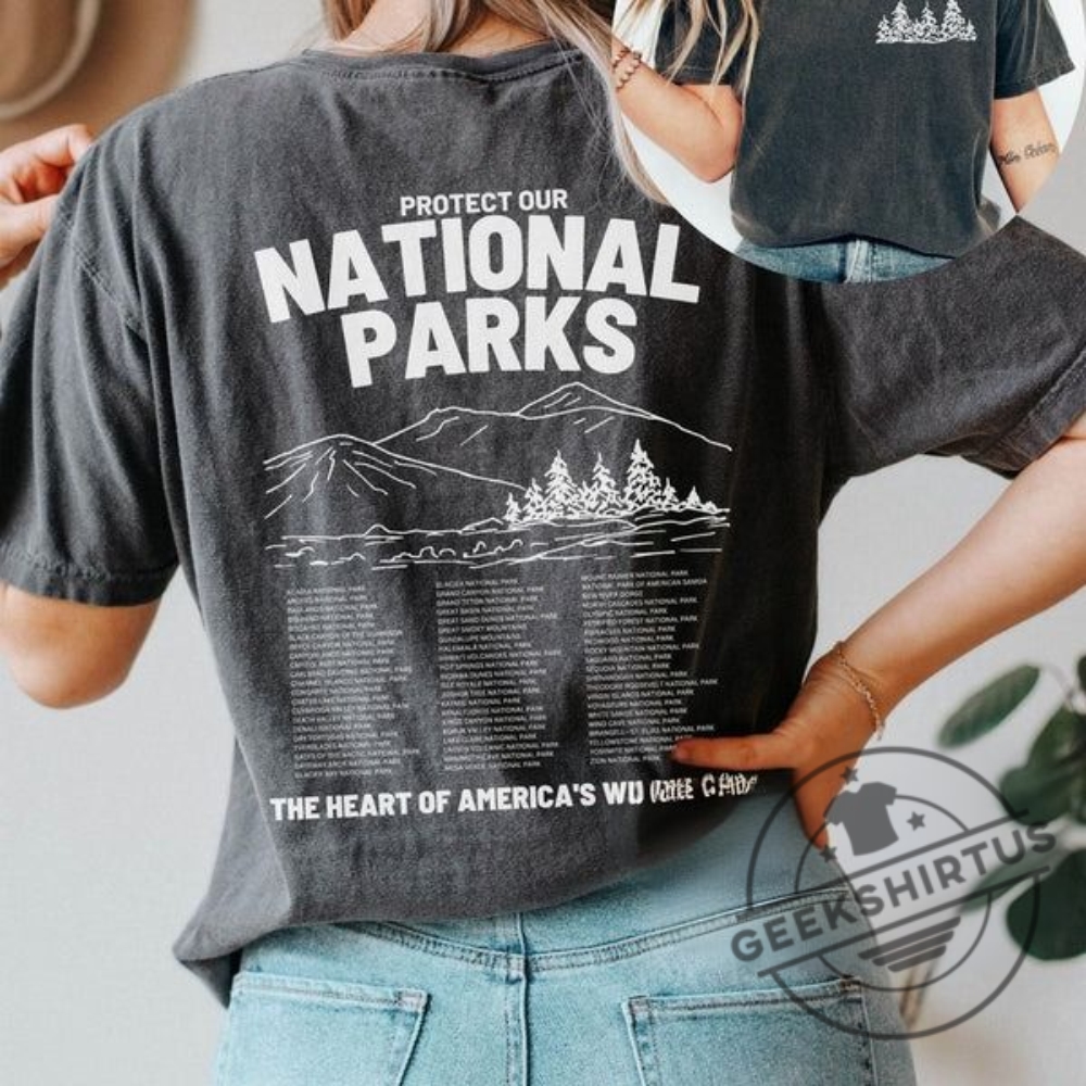 Save Our National Parks Retro Tshirt