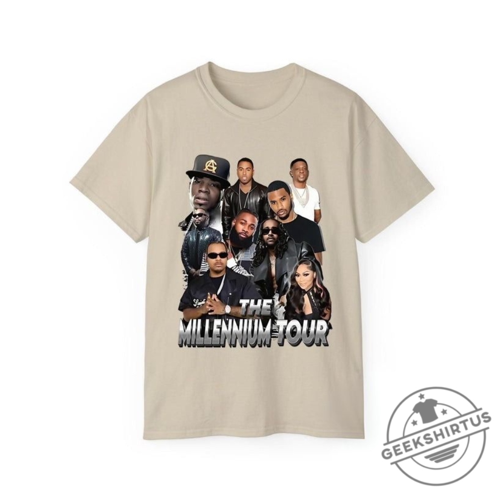 Millennium Tour 2025 Tshirt  Hiphop  Rb Legends Concert Merch