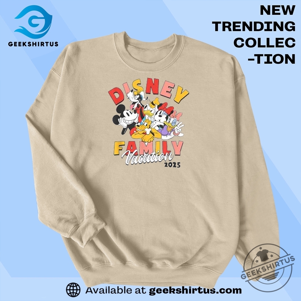 Disney Mickey Friends Family Vacation 2025 Shirt Matching Disney Trip Tee geekshirtus 1