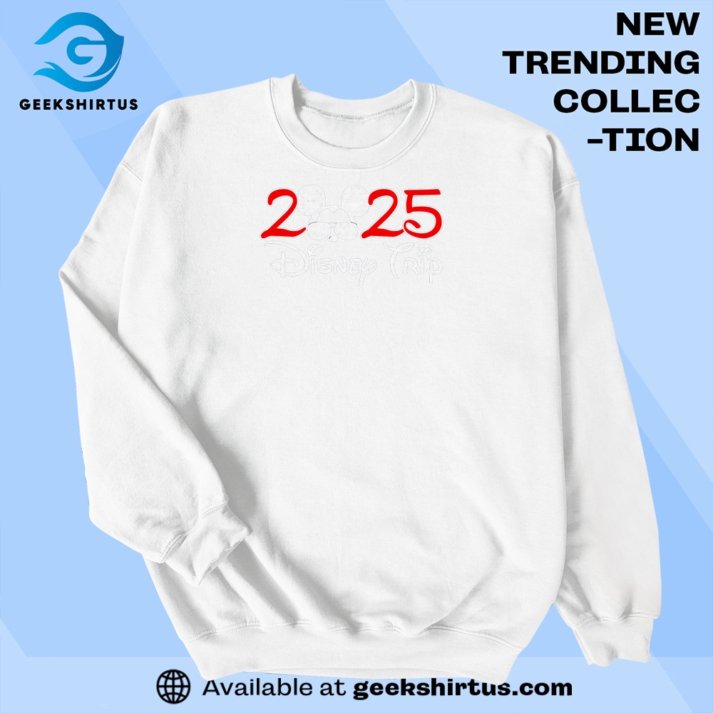 Disney Trip 2025 Shirt  Family Vacation Celebration Graphic Tee