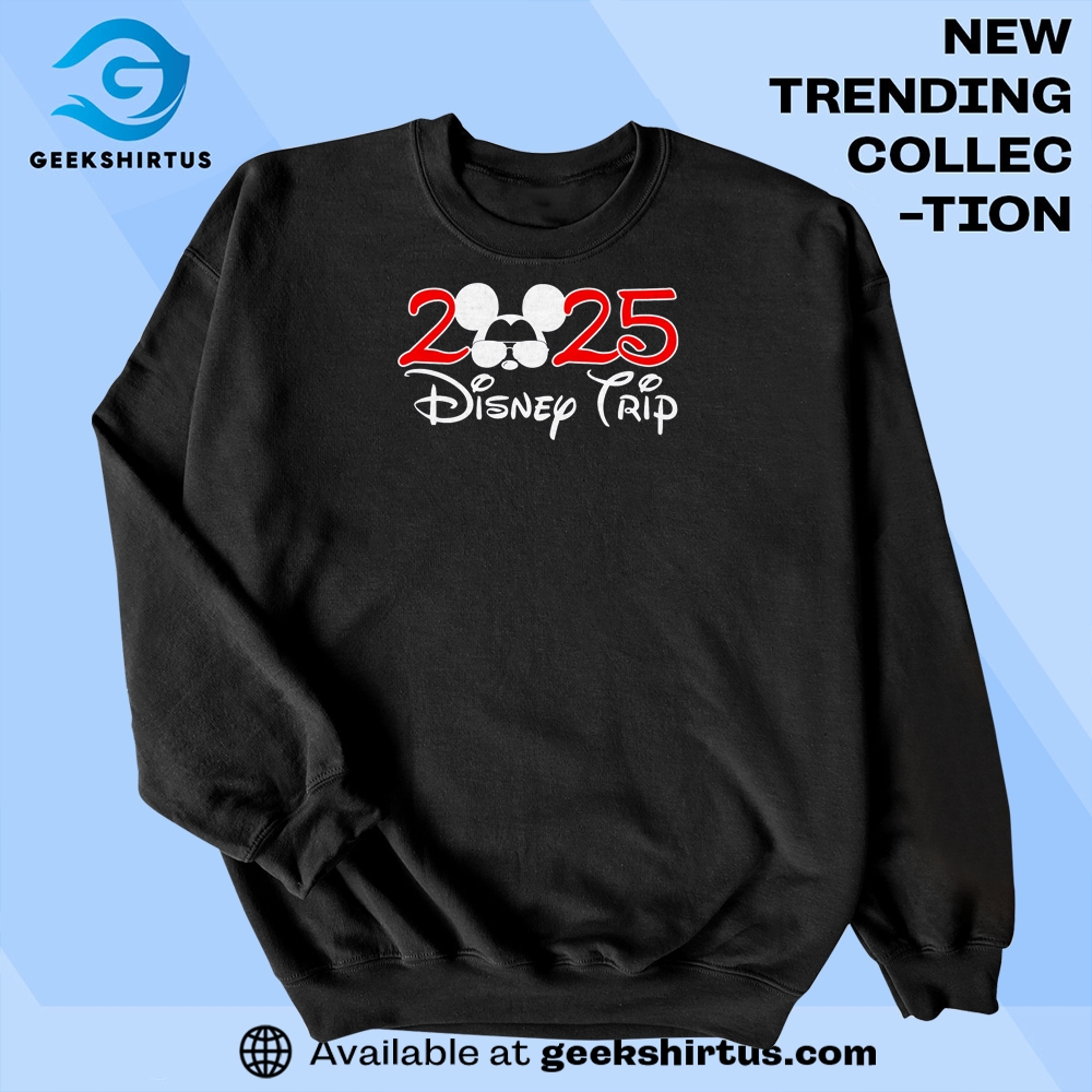 Disney Trip 2025 Shirt  Family Vacation Celebration Graphic Tee