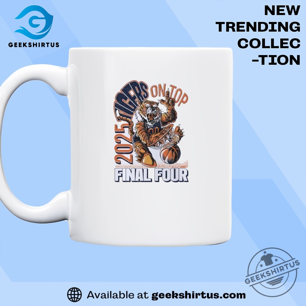 Auburn Tigers On Top 2025 Final Four Tshirt Official Basketball Championship Gear 7 Auburn Tigers On Top 2025 Final Four T-Shirt – Official Basketball Championship Gear