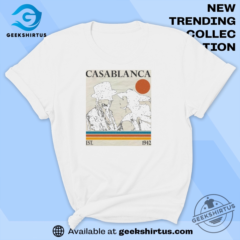 "Top Statement Tees for Music and Sports Fans: Unisex Picks" 12 Vintage Casablanca Shirt Michael Curtiz Shirt Comfort Colors Tee Casablanca Fan Gift Retro 90S Vintage Shirt Mothers Day Shirt