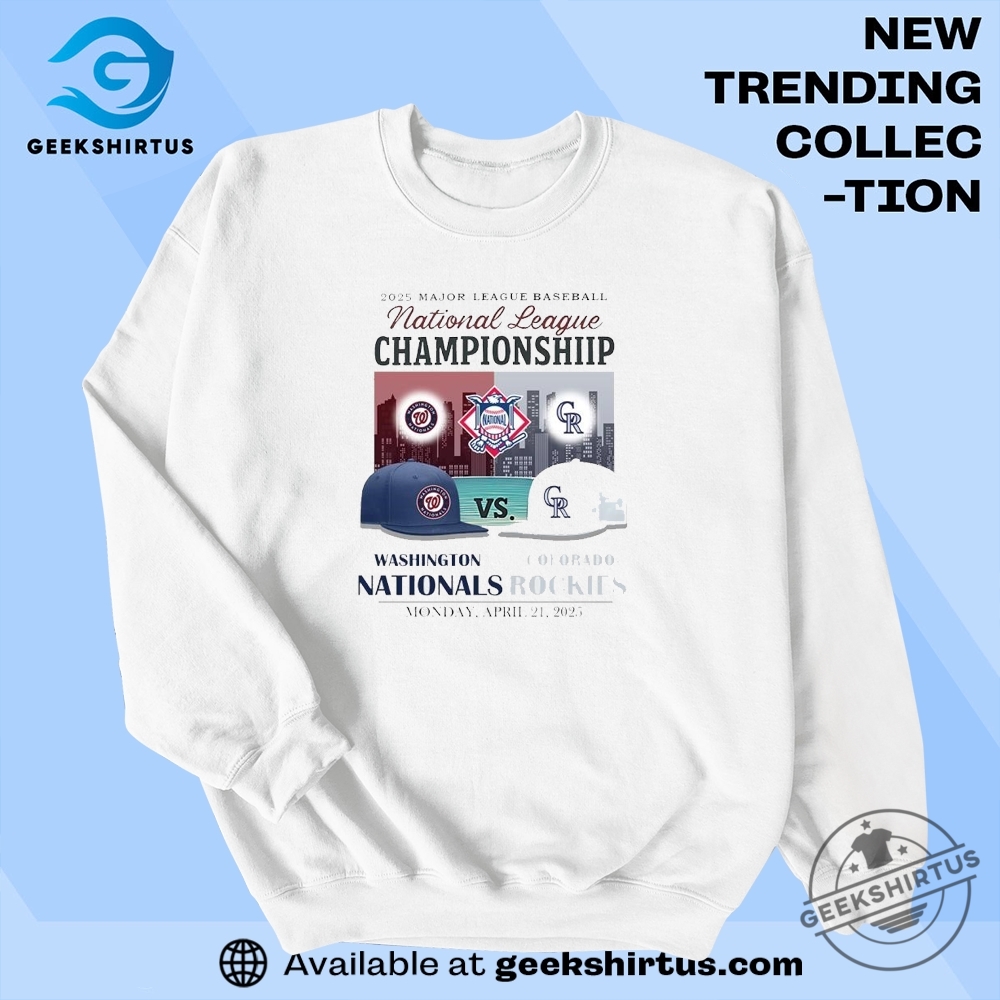 Official 2025 Nlcs Shirt Washington Nationals Vs Colorado Rockies Tee 5 Official 2025 NLCS Shirt – Washington Nationals vs Colorado Rockies Tee