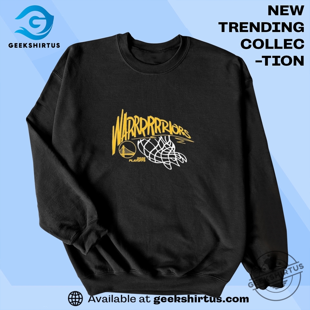 Golden State Warriors 2025 Nba Playoffs Tshirt Swish Graphic Tee 5 Golden State Warriors 2025 NBA Playoffs T-Shirt – Swish Graphic Tee