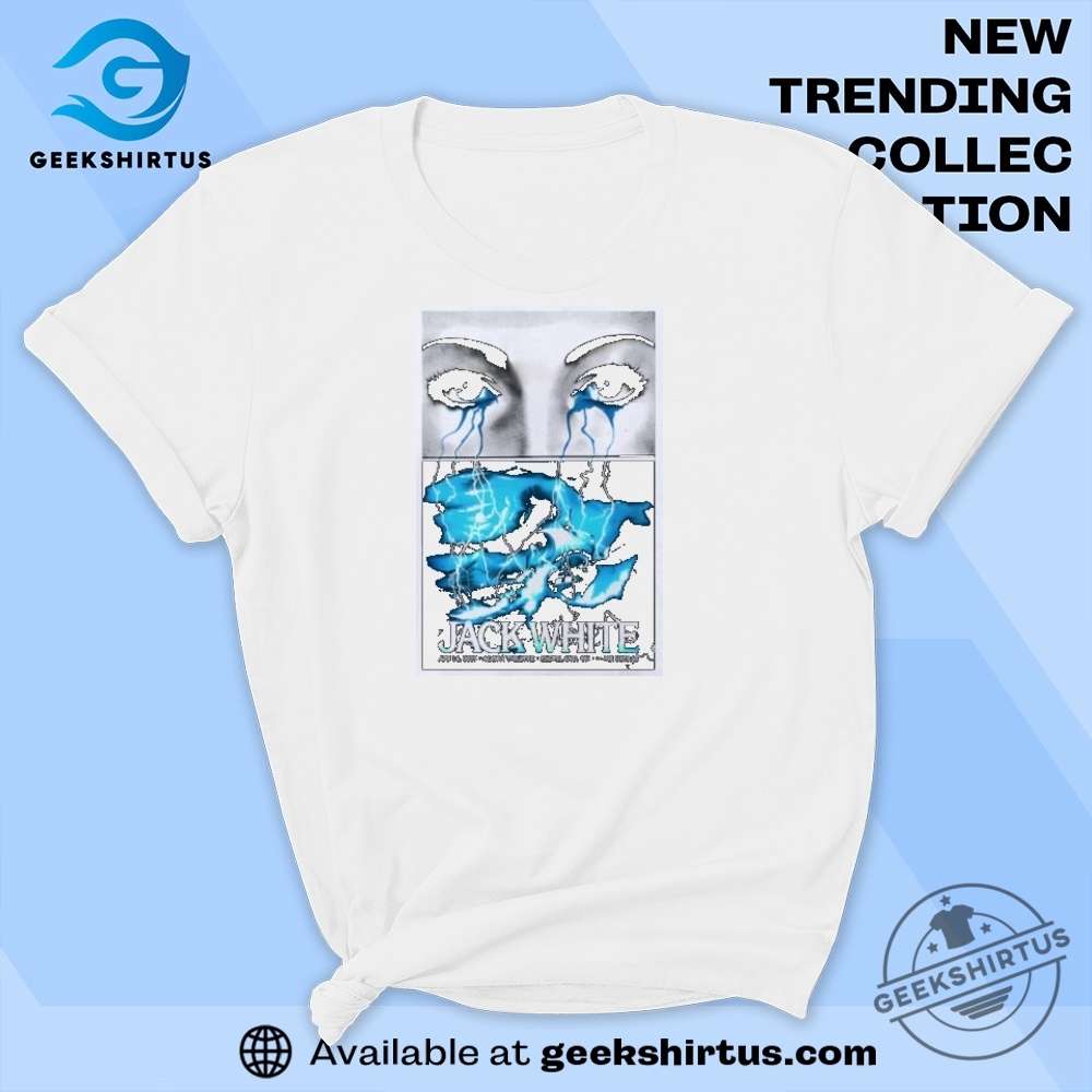 "Top 5 Hilarious Political and Pop Culture T-Shirts for 2025" 12 Jack White 2025 Tour Poster Tshirt Apr 16 The Agora Theatre Cleveland
