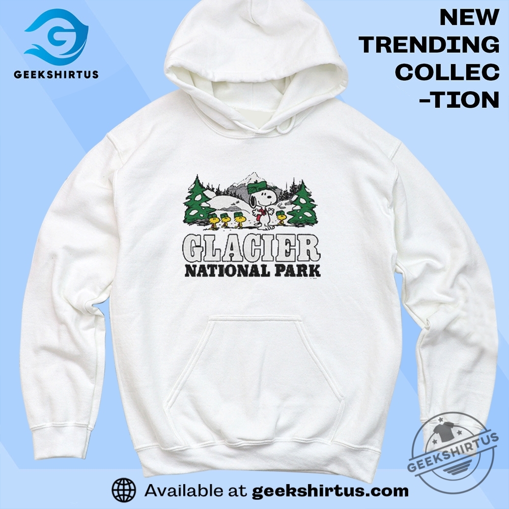 Peanuts Snoopy X Glacier National Park Tshirt Snoopy Adventure Tee 6 Peanuts Snoopy x Glacier National Park T-Shirt – Snoopy Adventure Tee