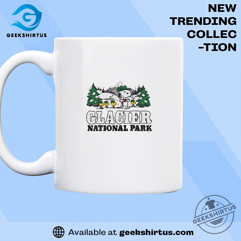 Peanuts Snoopy X Glacier National Park Tshirt Snoopy Adventure Tee 7 Peanuts Snoopy x Glacier National Park T-Shirt – Snoopy Adventure Tee
