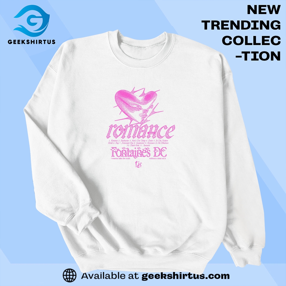 Romance Album Tracklist T Shirt Aesthetic White Tee For Music Lovers 8 Romance Album Tracklist T Shirt Aesthetic White Tee for Music Lovers