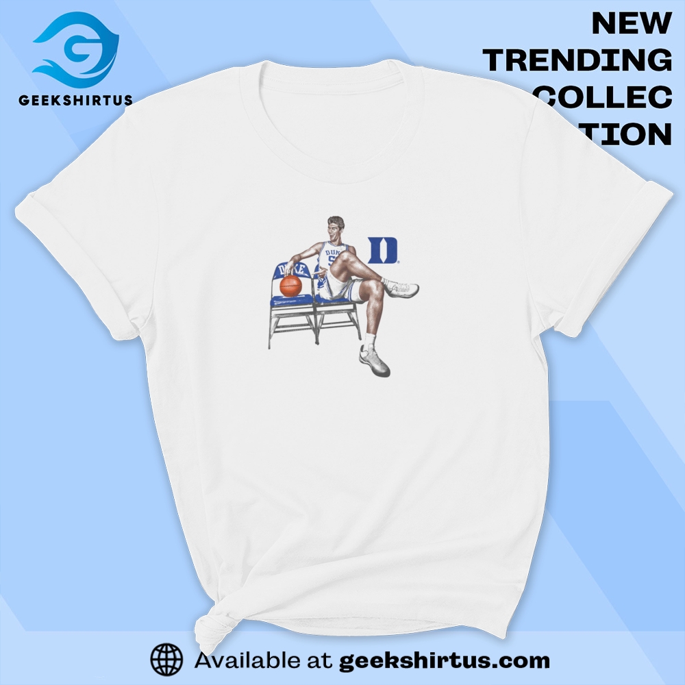 Duke White Portrait T Shirt Classic Graphic Tee 9 Duke White Portrait T Shirt Classic Graphic Tee