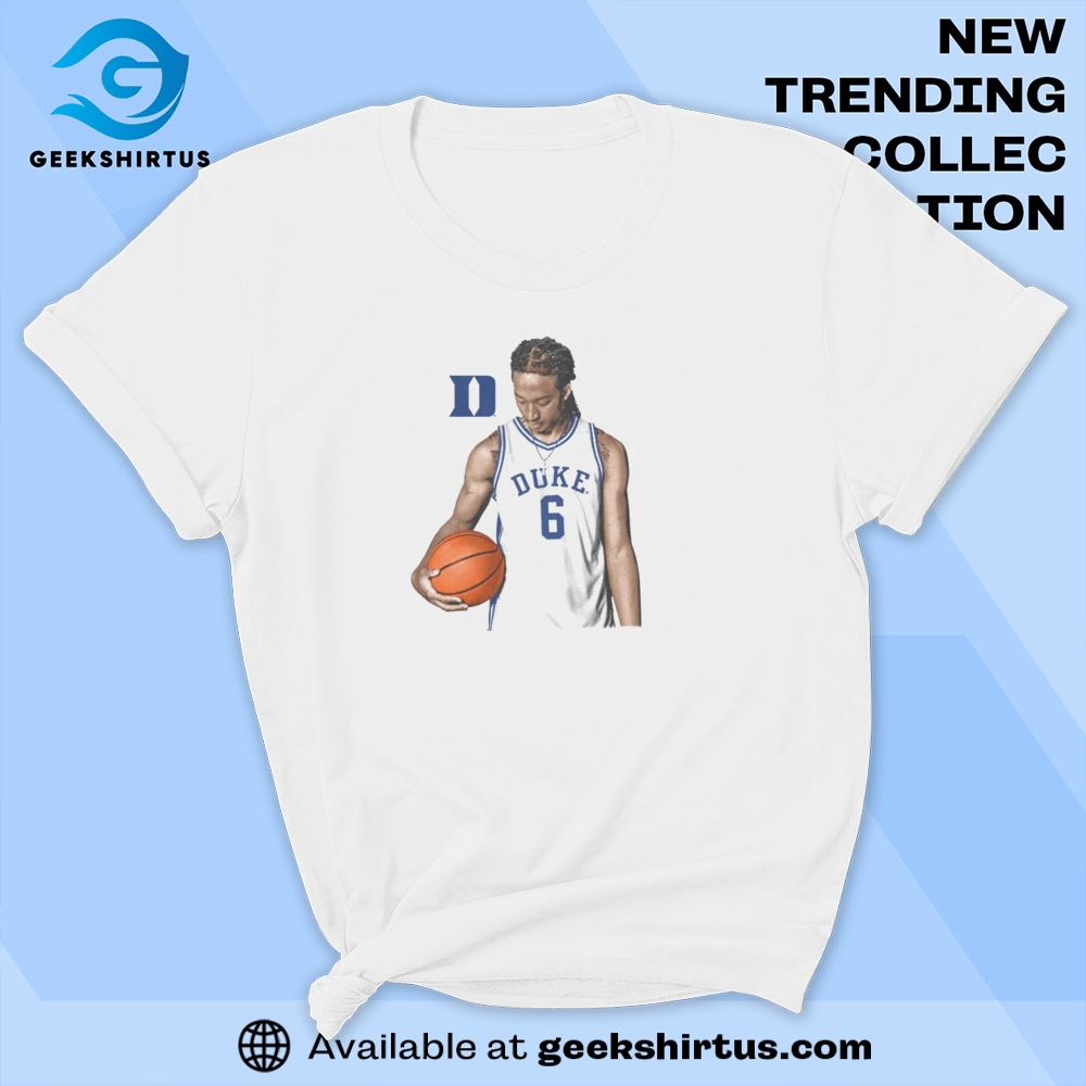 Duke White Graphic Tee Maliq Brown Portrait Design For Fans 9 Duke White Graphic Tee Maliq Brown Portrait Design for Fans