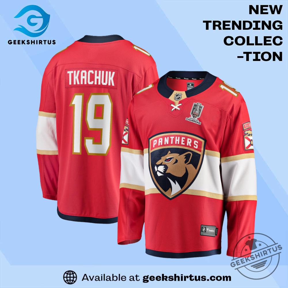 Stanley Cup Champions Jersey Matthew Tkachuk Florida Panthers Breakaway Player Edition