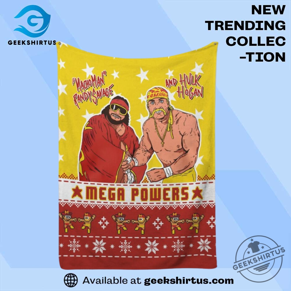 "Unique Themed Blankets: Marvel, Fortnite, Personalized, and More for You" 4 Hulk Hogan And Macho Man Mega Powers Throw Blanket