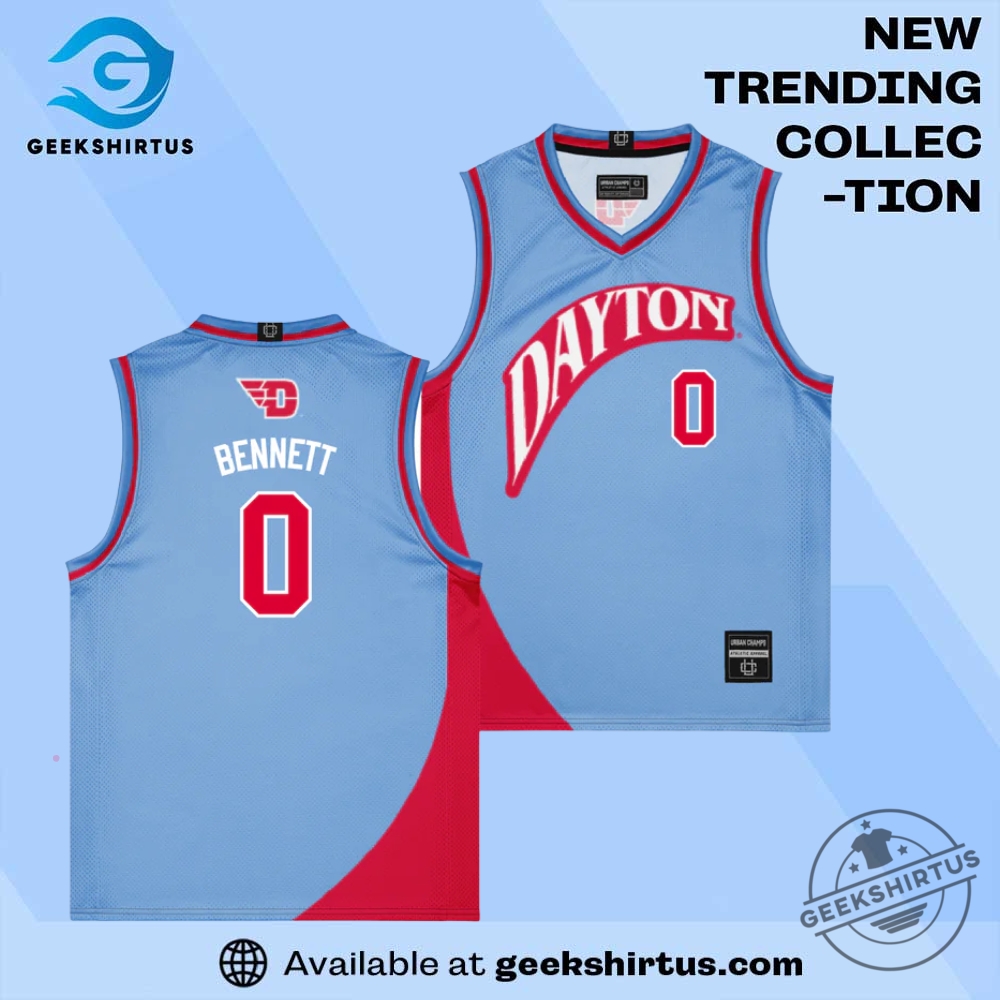 Dayton Flyers Bennett Light Blue Campus Jersey