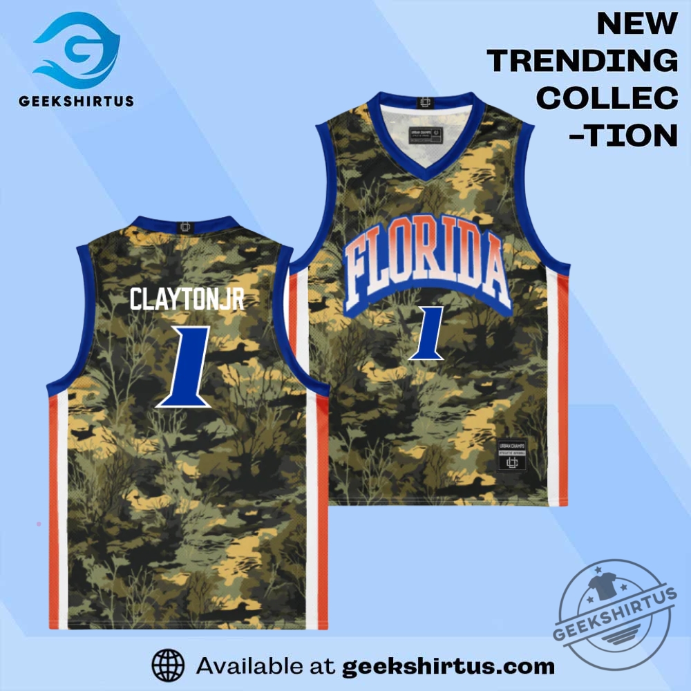 Camo Florida Gators Clayton Jr Basketball Jersey