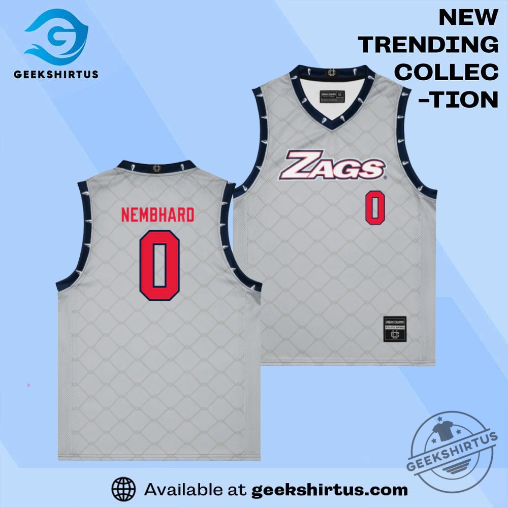 Grey Gonzaga Zags Nembhard Basketball 2025 Campus Edition Jersey