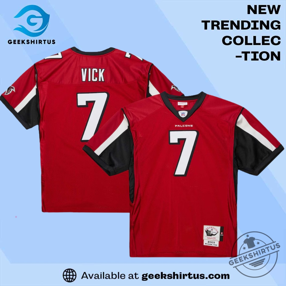 Michael Vick Falcons Mitchell And Ness Throwback Jersey