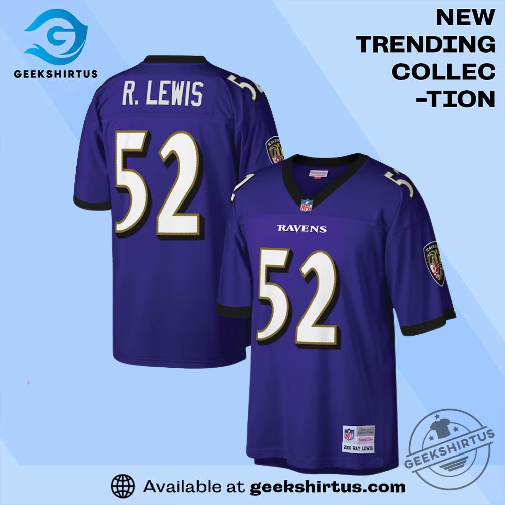 Ray Lewis Ravens 2000 Retired Replica Purple Jersey
