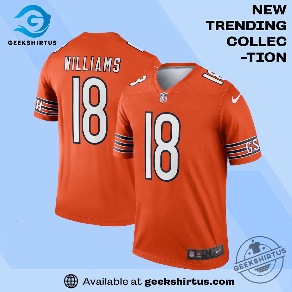 Orange Caleb Williams Chicago Bears Alternate Legend Performance Jersey