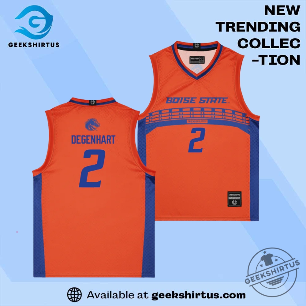 Degenhart Boise State Broncos Orange Campus Basketball Jersey