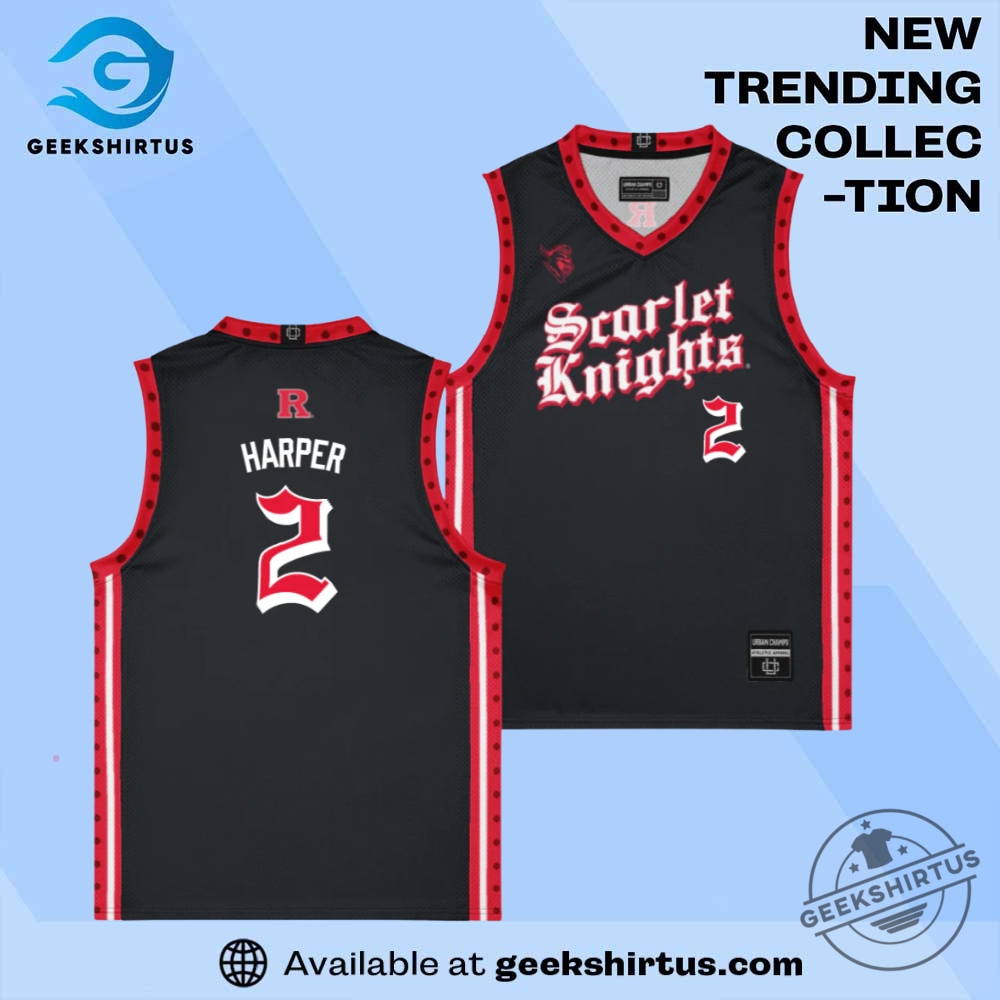 Dylan Harper Rutgers Scarlet Knights Basketball Jersey