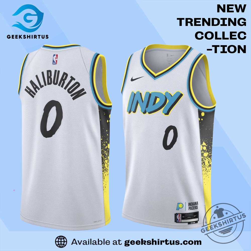 Pacers Tyrese Haliburton City Edition Drifit Swingman Jersey