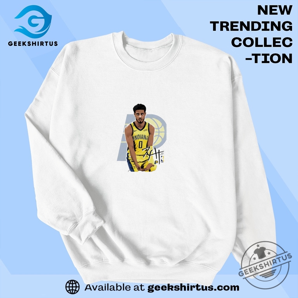 Tyrese Haliburton Pacers Name And Number T Shirt 7 Tyrese Haliburton Pacers Name And Number T Shirt