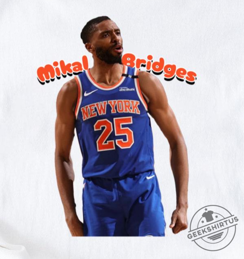 Welcome To The Wall Mikal Bridges Knicks T Shirt