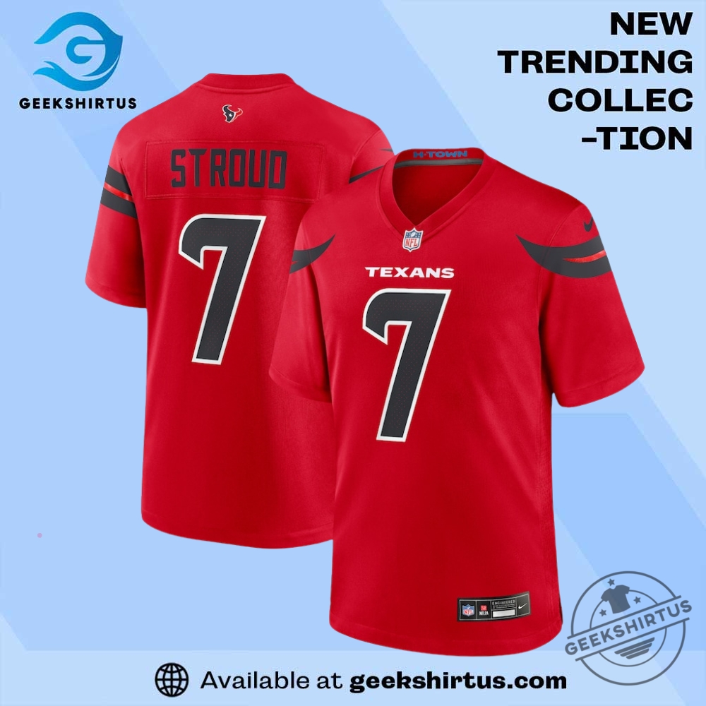 "Top 5 Must-Have Cody Rhodes T-Shirts for Wrestling Fans" 12 Cj Stroud Houston Texans Red Alternate Game Jersey