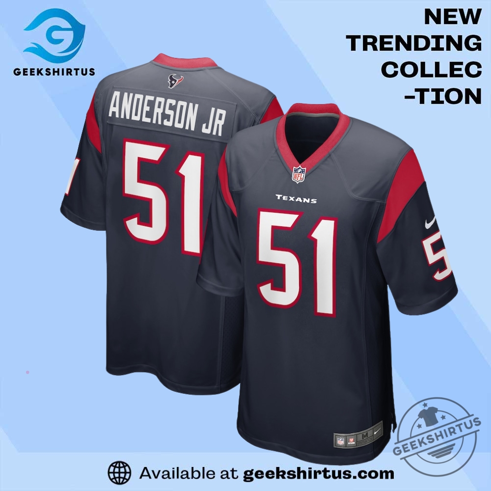 "Top 5 Must-Have Cody Rhodes T-Shirts for Wrestling Fans" 13 Will Anderson Jr Houston Texans Navy Game Jersey