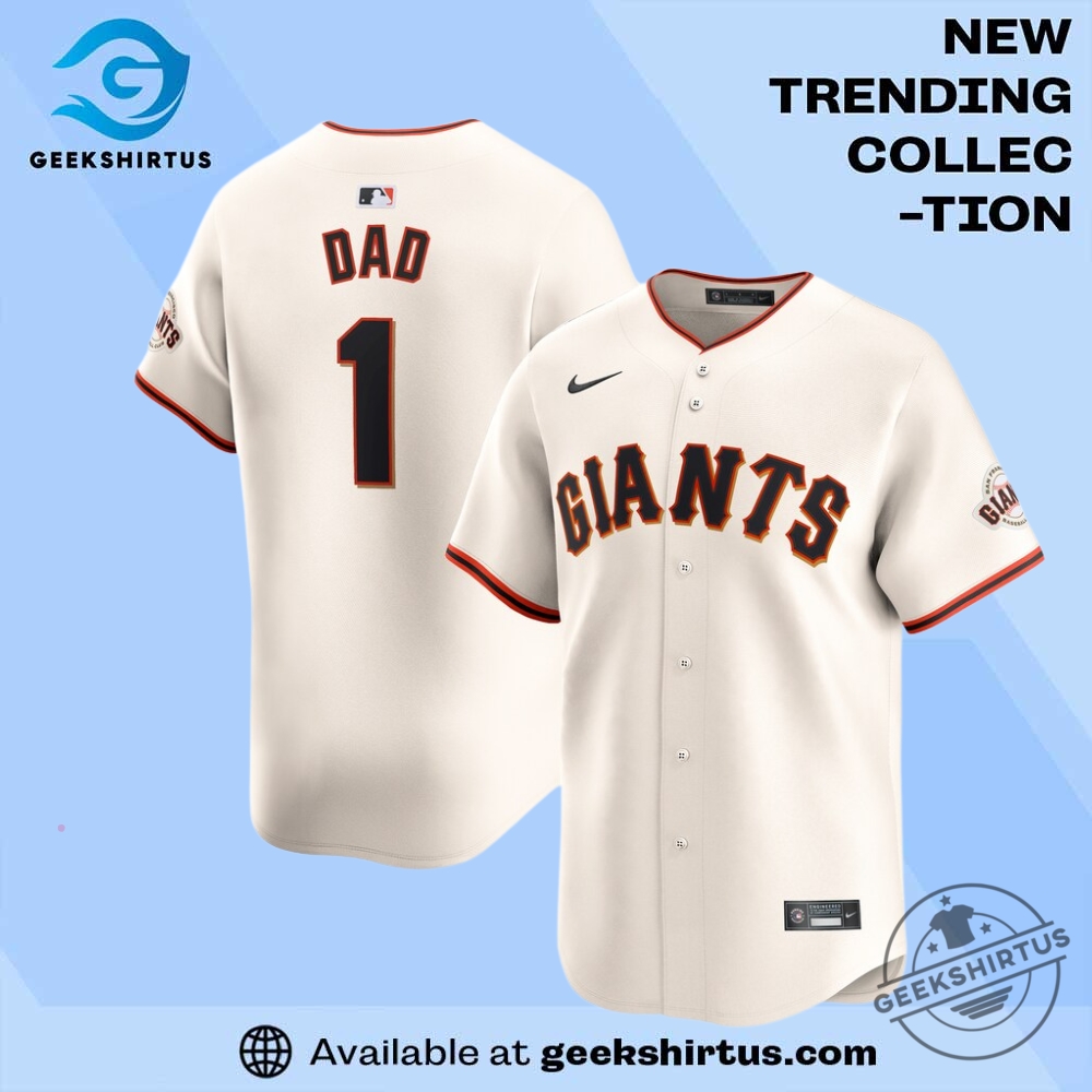 San Francisco Giants Cream 1 Dad Home Jersey geekshirtus 1