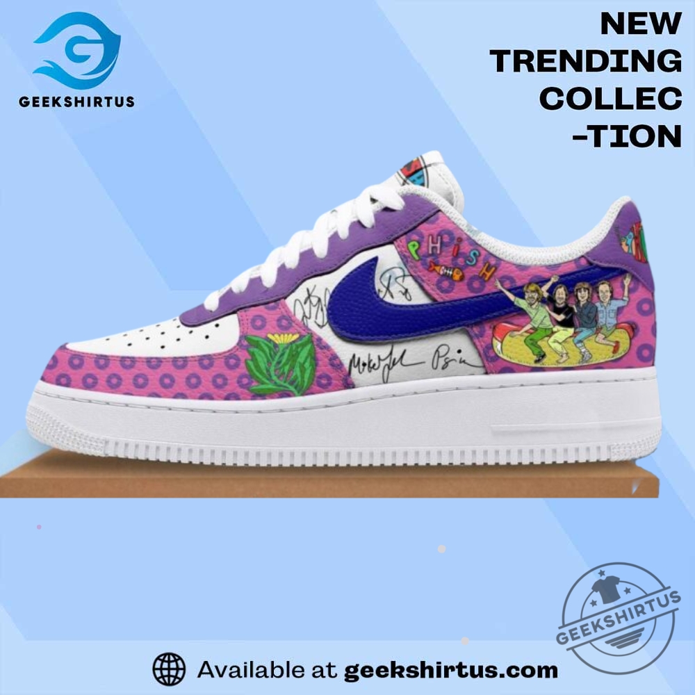 "Top USA Soccer Jerseys and Iconic Atlanta Hawks Gear for Fans" 13 Phish Spring Tour Purple Circle Signatures Air Force One Shoes