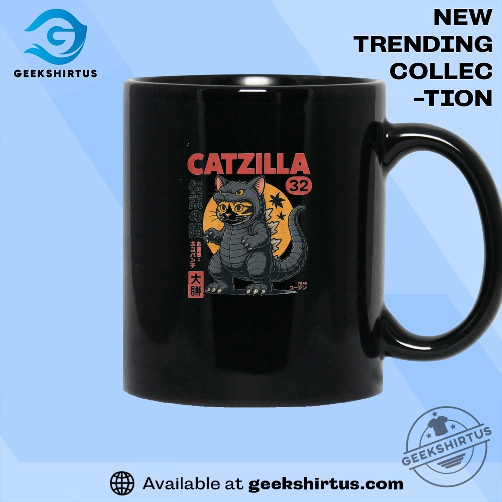 Catzilla Monster Cat Graphic T Shirt 8 Catzilla Monster Cat Graphic T Shirt