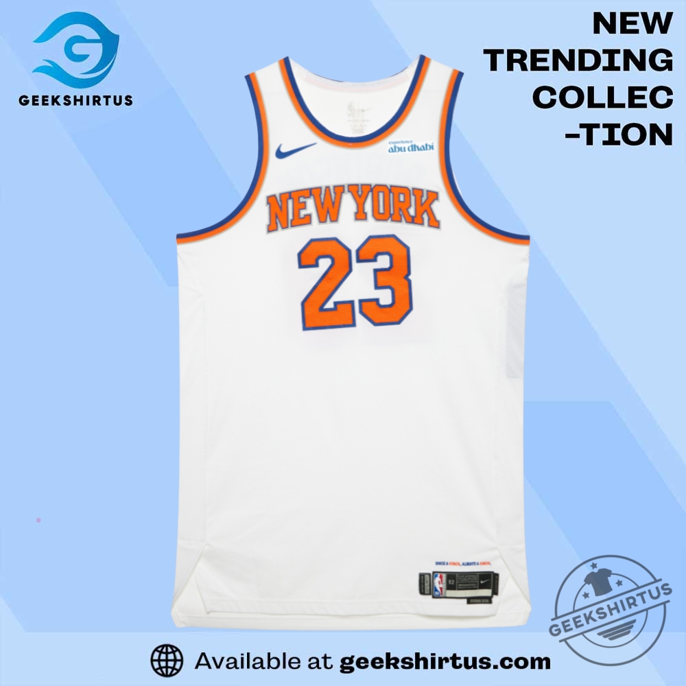 Mitchell Robinson Knicks 2025 Playoffs Game Worn Association Jersey