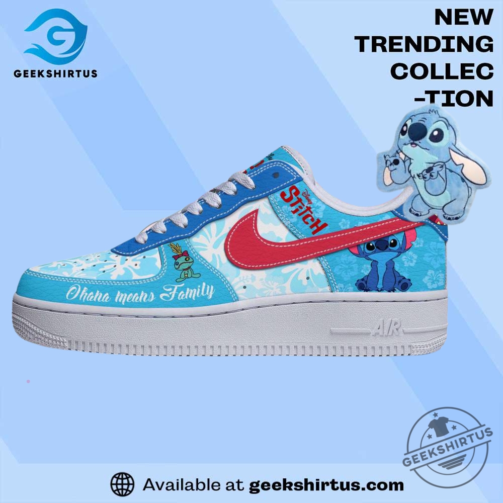 Lilo And Stitch Ohana Exclusive Af1 Shoes