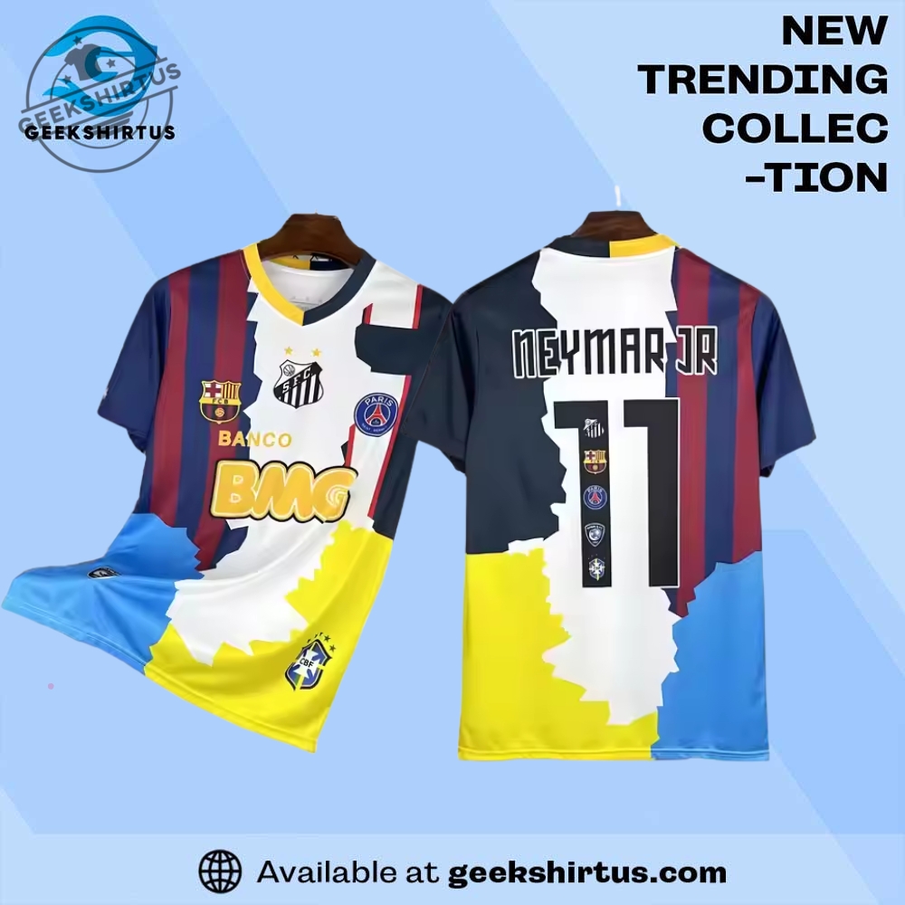 "Top Basketball Jerseys and Shirts for Raptors and Timberwolves Fans" 9 Neymar Jr All Club Mix Custom Football Jersey
