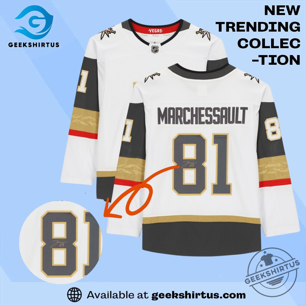 "Top Basketball Jerseys and Shirts for Raptors and Timberwolves Fans" 24 Jonathan Marchessault Vegas Golden Knights Signed Jersey